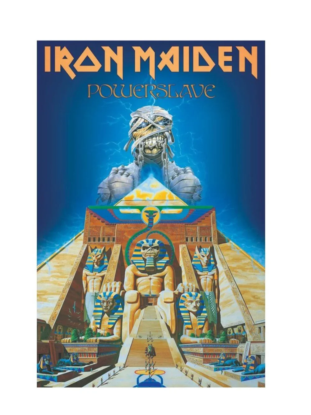 Iron Maiden Powerslave Tapestry Fabric Cloth Poster Flag Wall Banner - Box 2